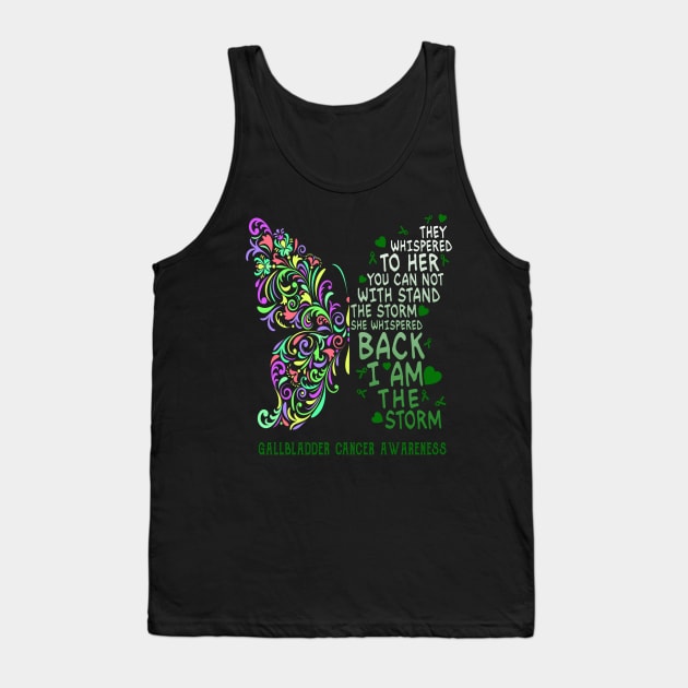 gallbladder cancer butterfly i am the storm Tank Top by TeesCircle